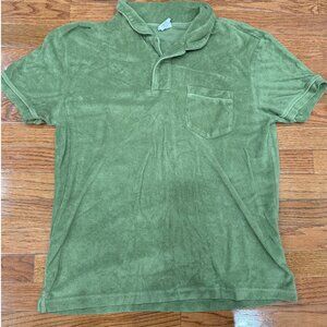 Green Terry Cloth Urban Outfitters Polo